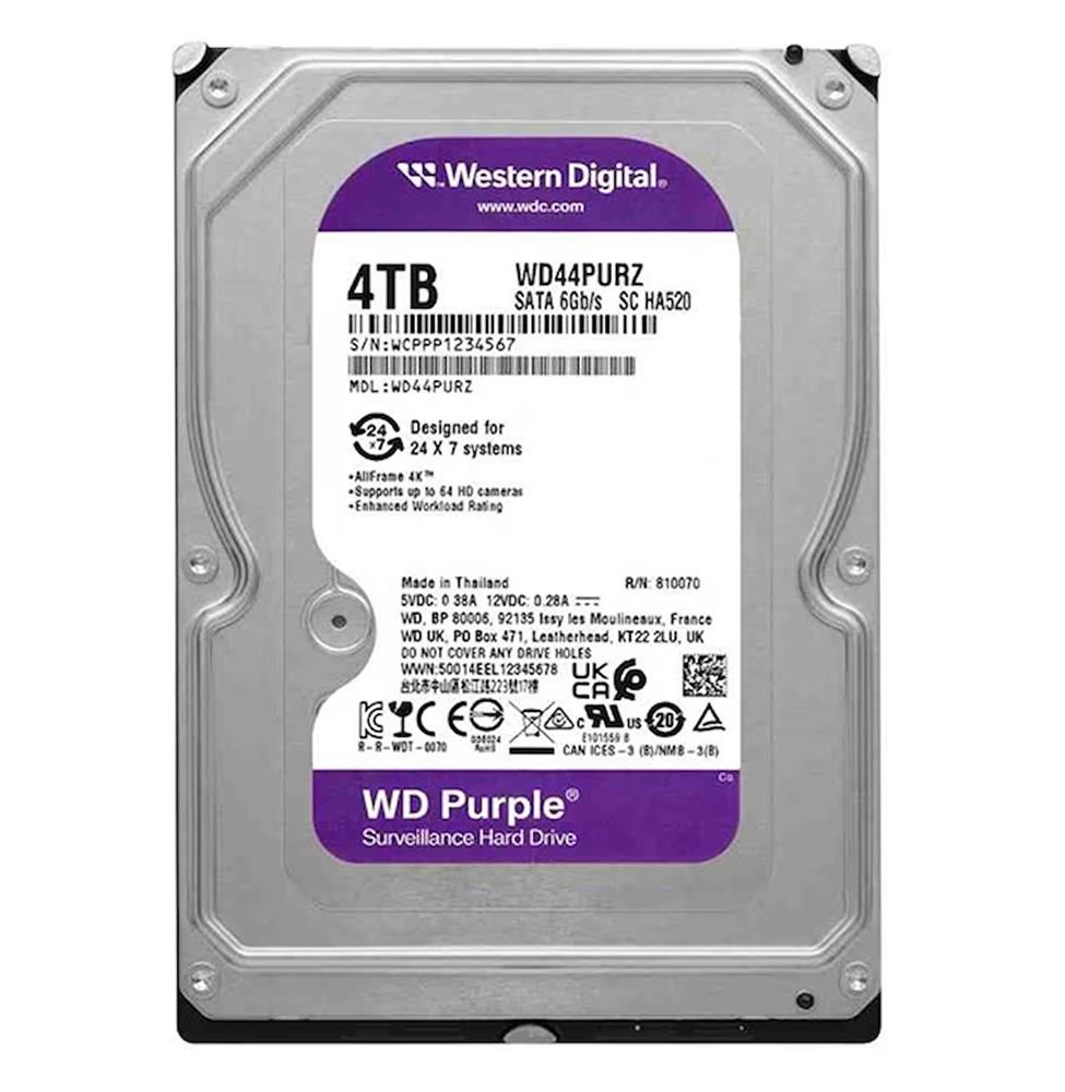 Western Digital WD44PURZ Purple 4 TB 3.5 İnç SATA Güvenlik Hard Disk